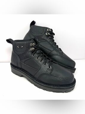 VTG Oakley Men’s Gatling Mid Tactical Field Gear Boots Sz 9 Black Leather NWOB